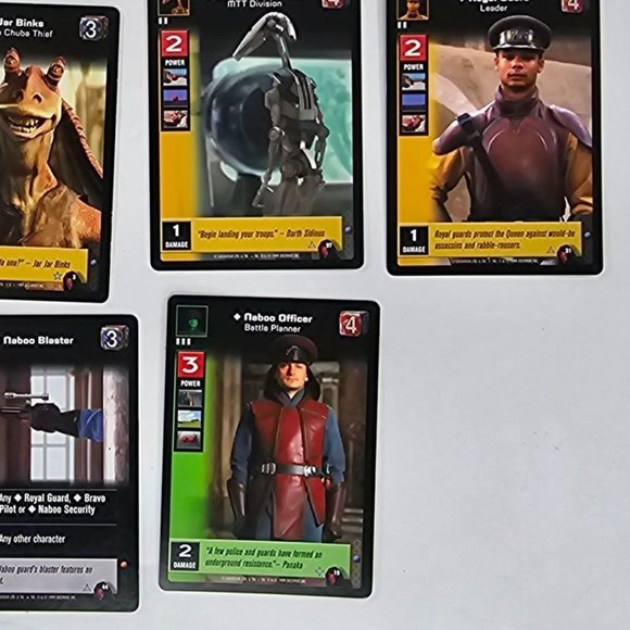 1999 Star Wars Young Jedi CCG Collectible Trading Card Game Lot of 11 - Picture 6 of 8